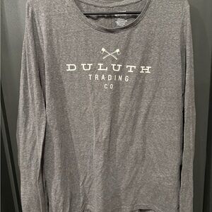 Duluth Trading Co Women’s Charcoal Long Sleeve Tee